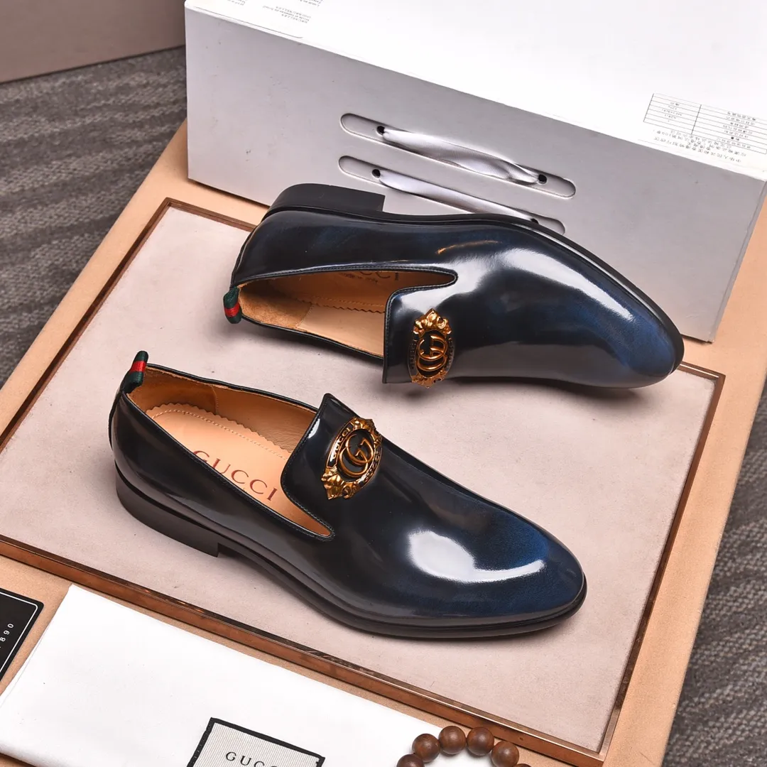 Men's shoes 💰540 📛📛Original (water-dyed cow lining) GUCCI official website formal shoes🌀 Italian 🇮🇹Imported cowhide➕Top imported water-dyed cowhide lining💋Finely handmade Original bottom, the real thing looks better when photographed in person Standard size 38-44